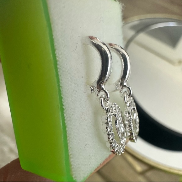 Sterling Silver 925 Our Lady of Guadalupe Dangle Earrings - Picture 7 of 11